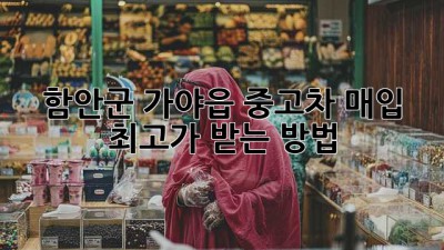 함안군 가야읍 중고차 매입, ✨최고가 받는 방법✨
